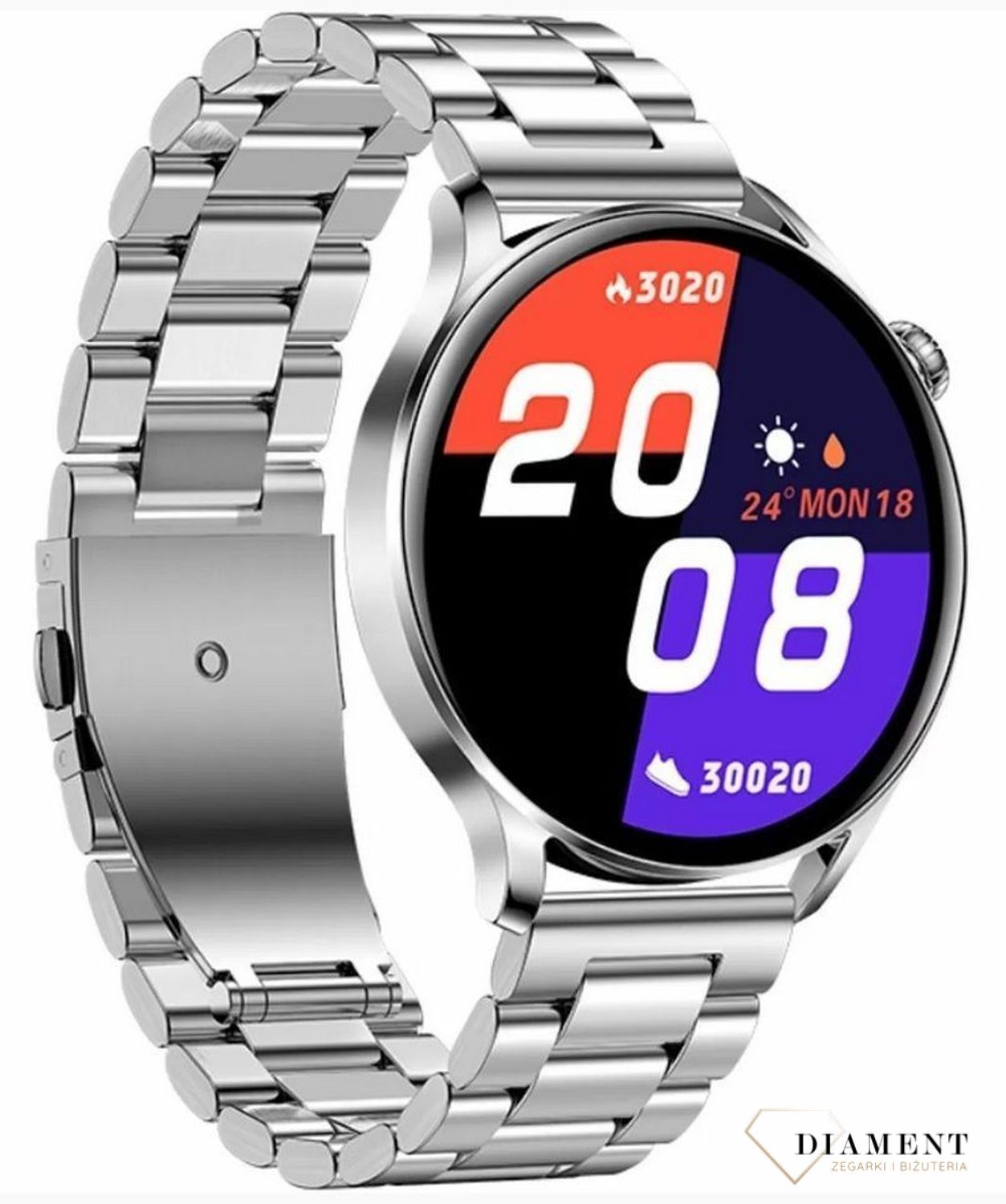 Smartwatch Rubicon męski RNCE81 Srebrna bransoletad (1).jpg